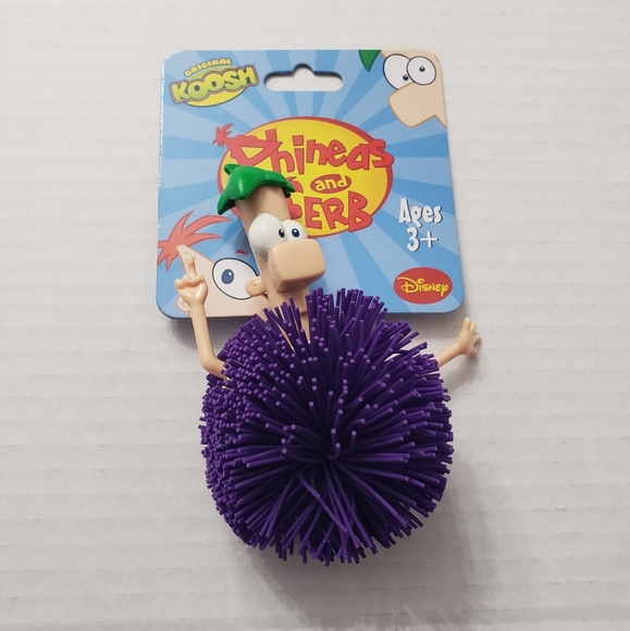Disney Phineas and Ferb Perry The Platypus, Phimeas And Ferb Koosh Ball 2011 New - Picture 3 of 5